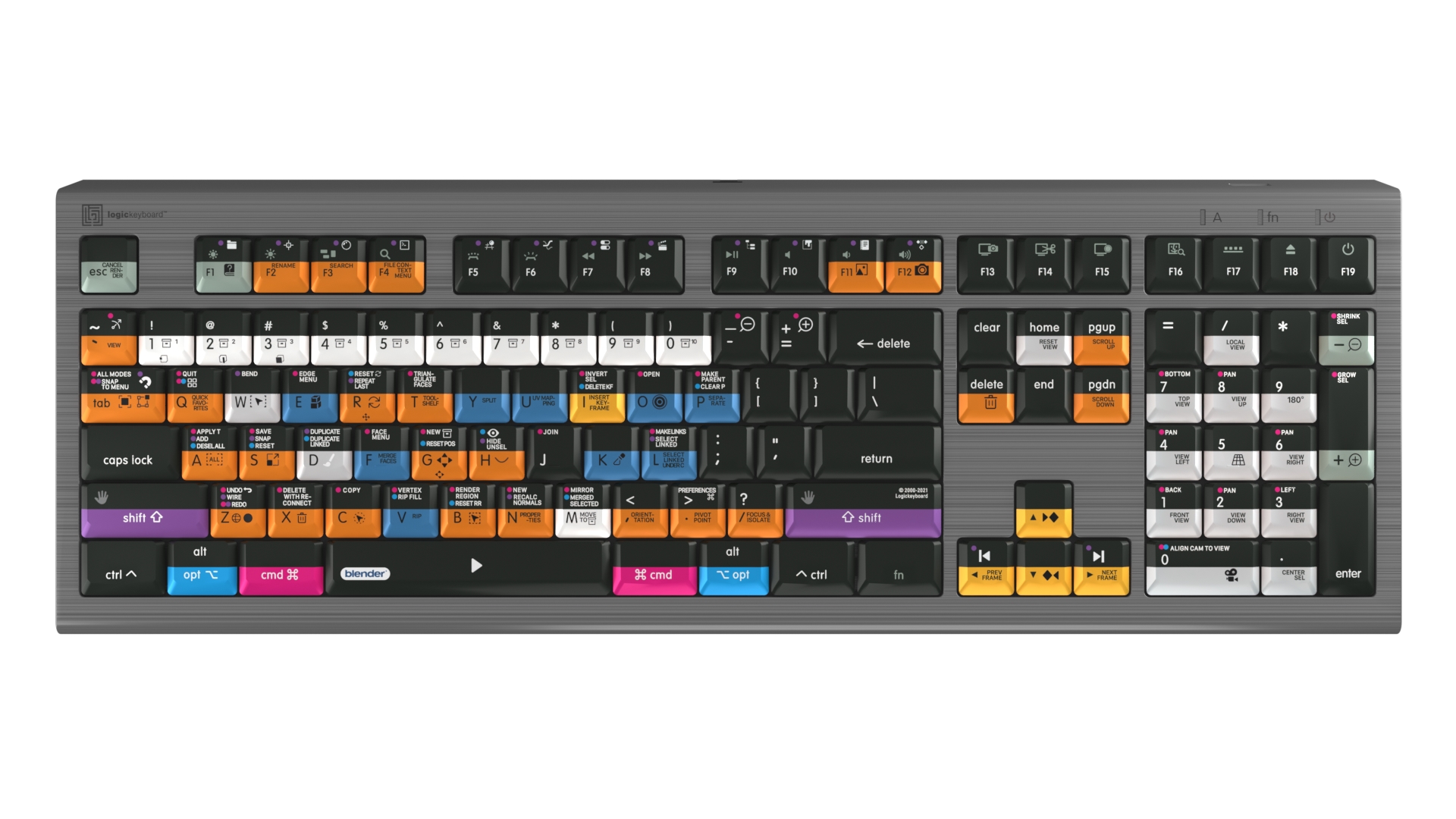 Blender 3D keyboard - PC keyboard from Logickeyboard